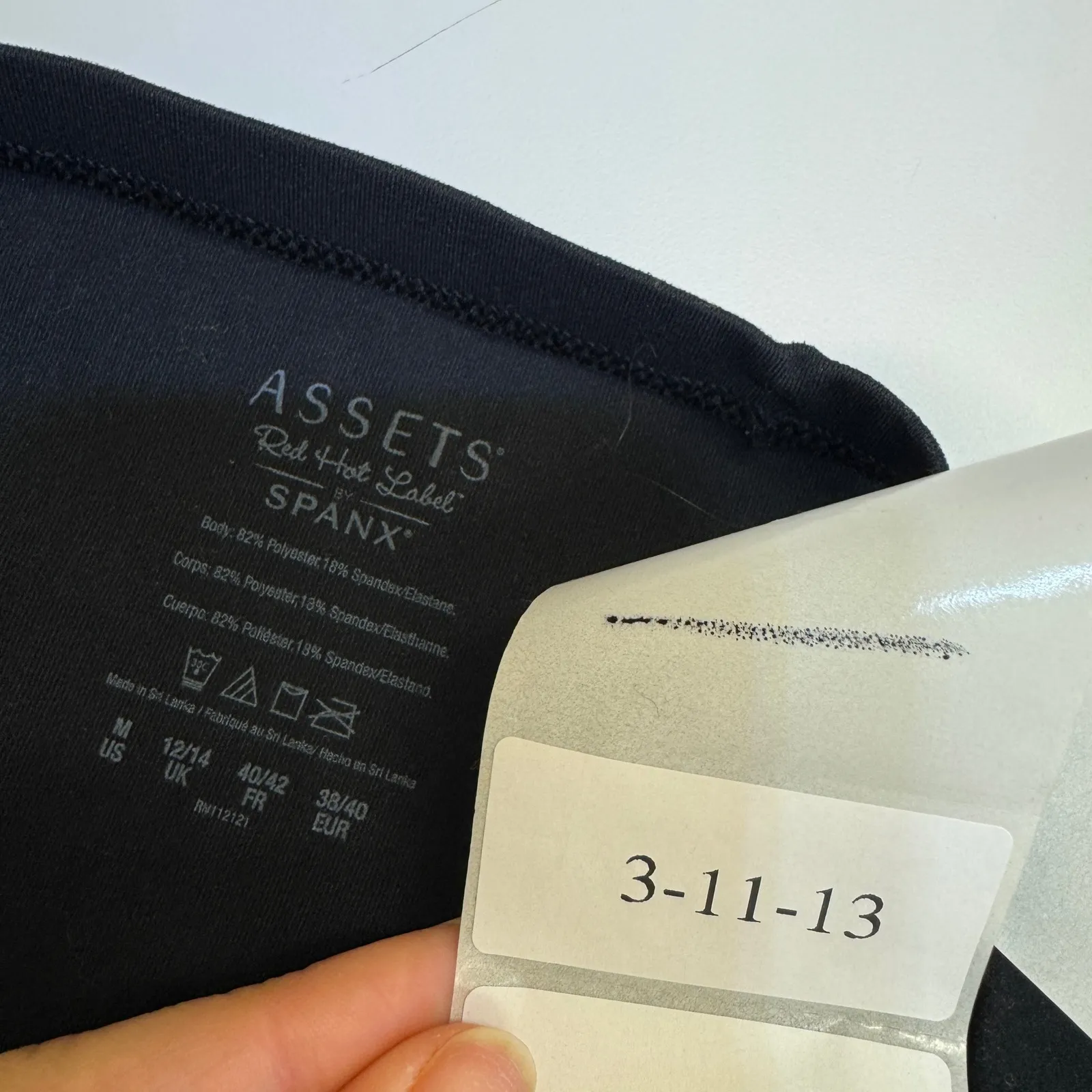 Spanx Assets Red Hot Label Dress Womens Medium Black Strapless Sleek Slimmers - Image 6