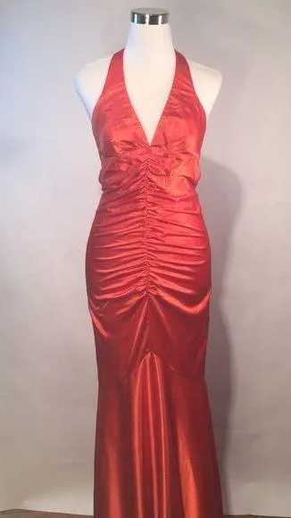 Orange mermaid gown - Image 4
