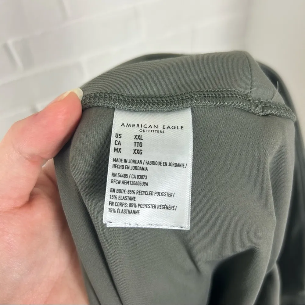 American Eagle The Lightweight Everything Green Legging 7/8 Length Size XXL - Image 4