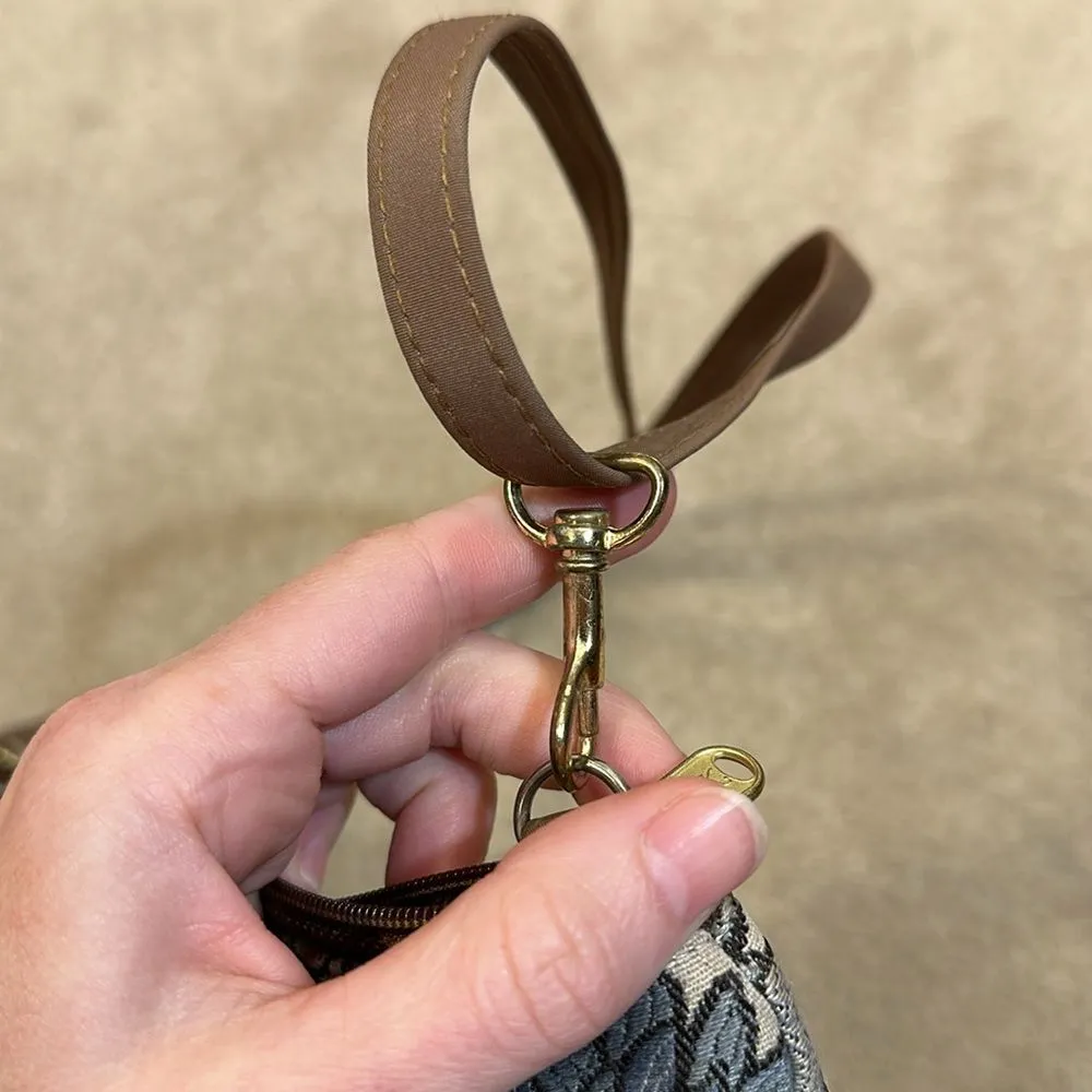 Danny K Tapestry Crossbody Handbag Floral Beach Made in USA Women Boho Purse Brown - Image 11