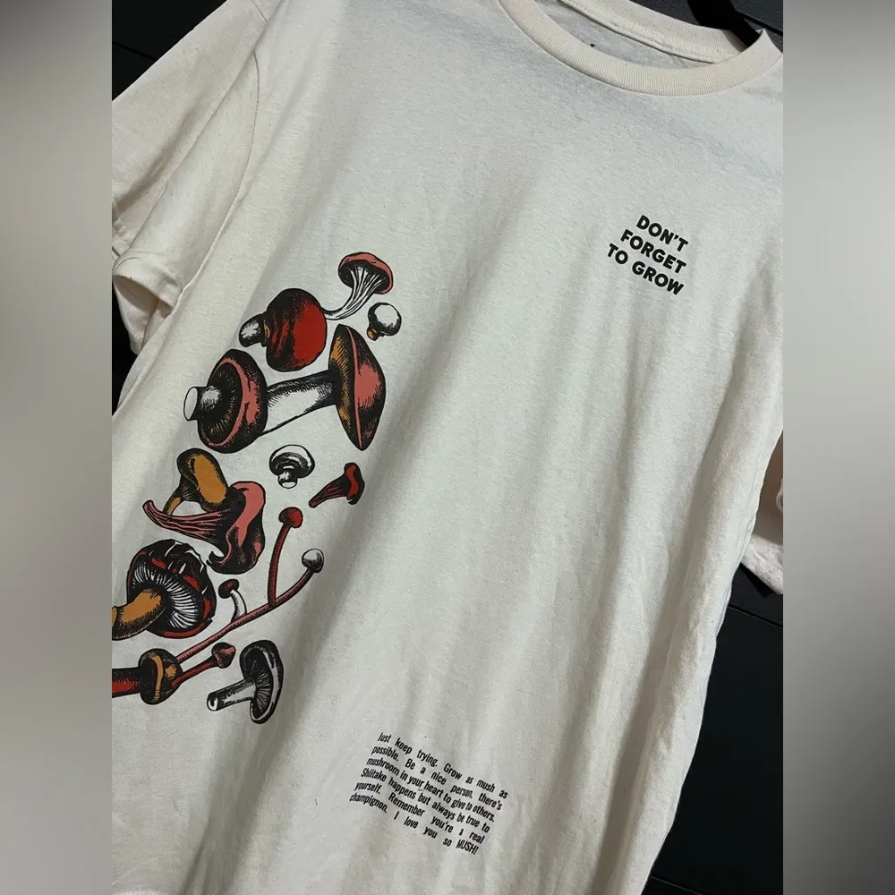 TRUST THE UNIVERSE Graphic Tee Mushrooms Grow Unisex T - Image 3