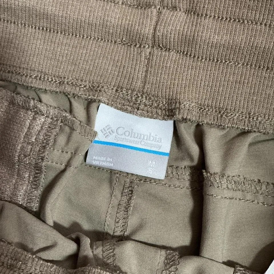 Columbia Sportswear Women's Medium Brown Hiking Shorts Elastic‎ Waist - Image 3