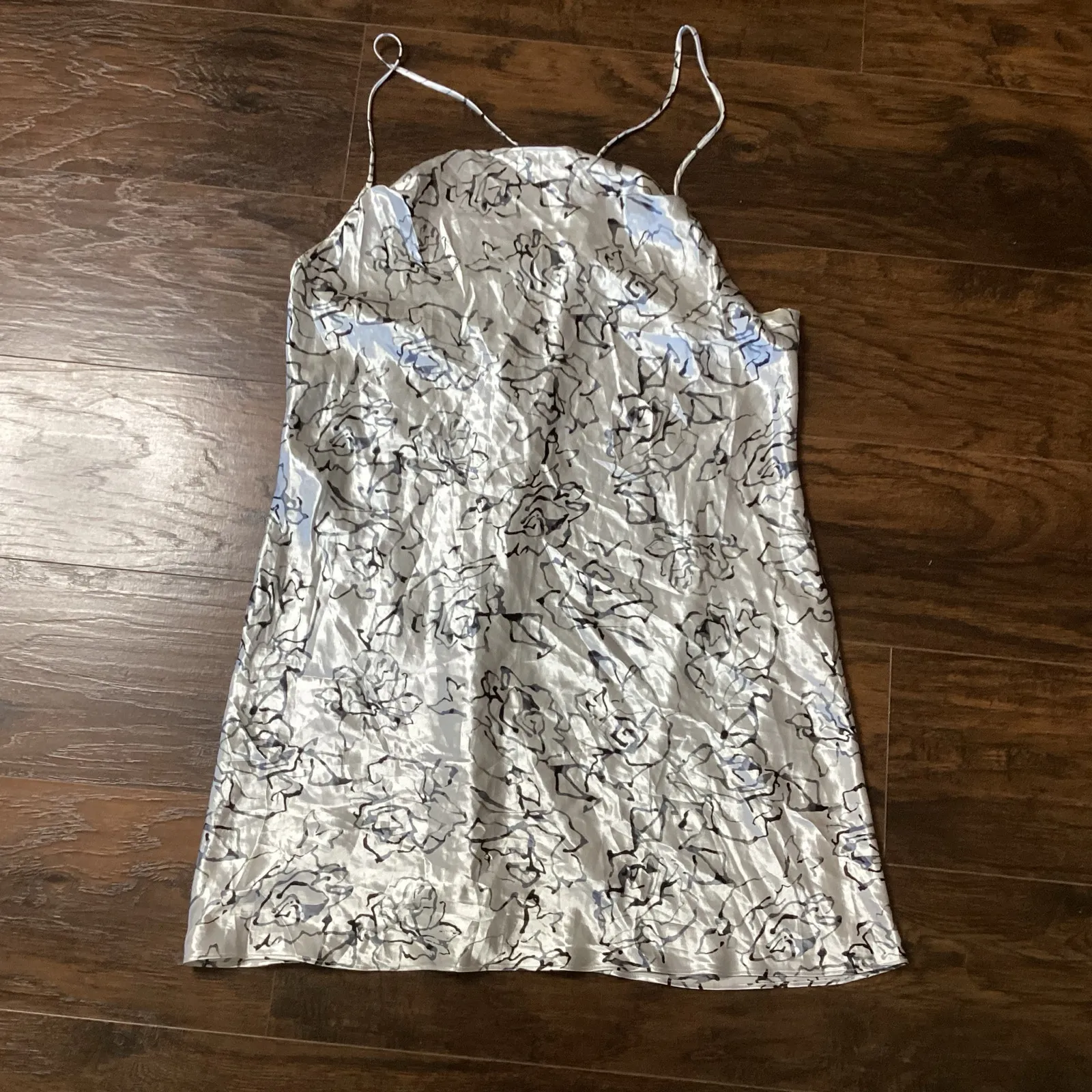 Gilligan & O’Malley Satin Pajama Set White Size XL - Image 5