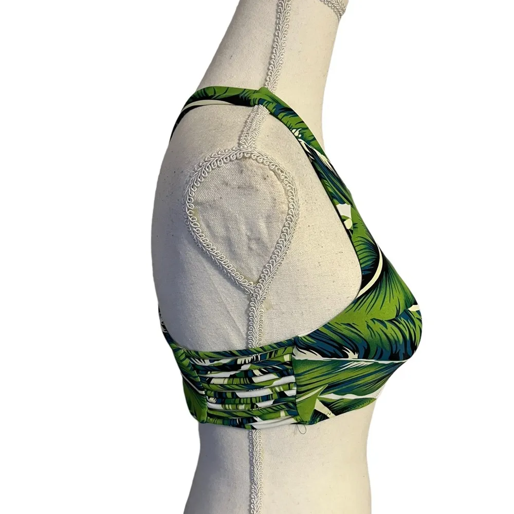 Cupshe Green Floral Palms 2 piece NWT - Image 4