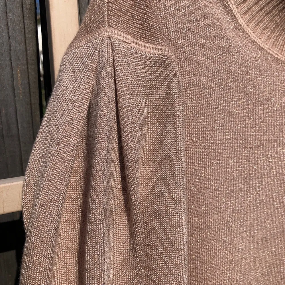 Free People women sweater Starry Night Metallic Mock XS - Image 6