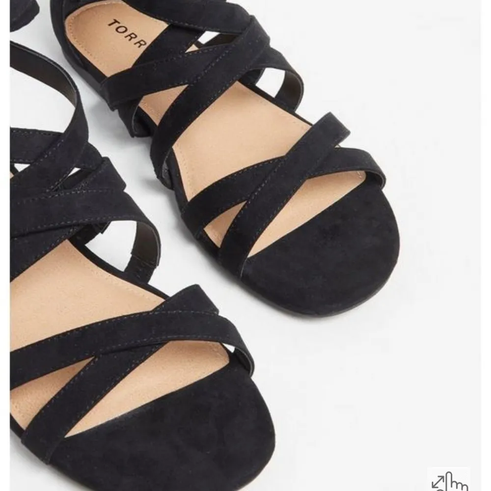 Torrid‎ Black Ankle Wrap Gladiator Sandal 12W - Image 4