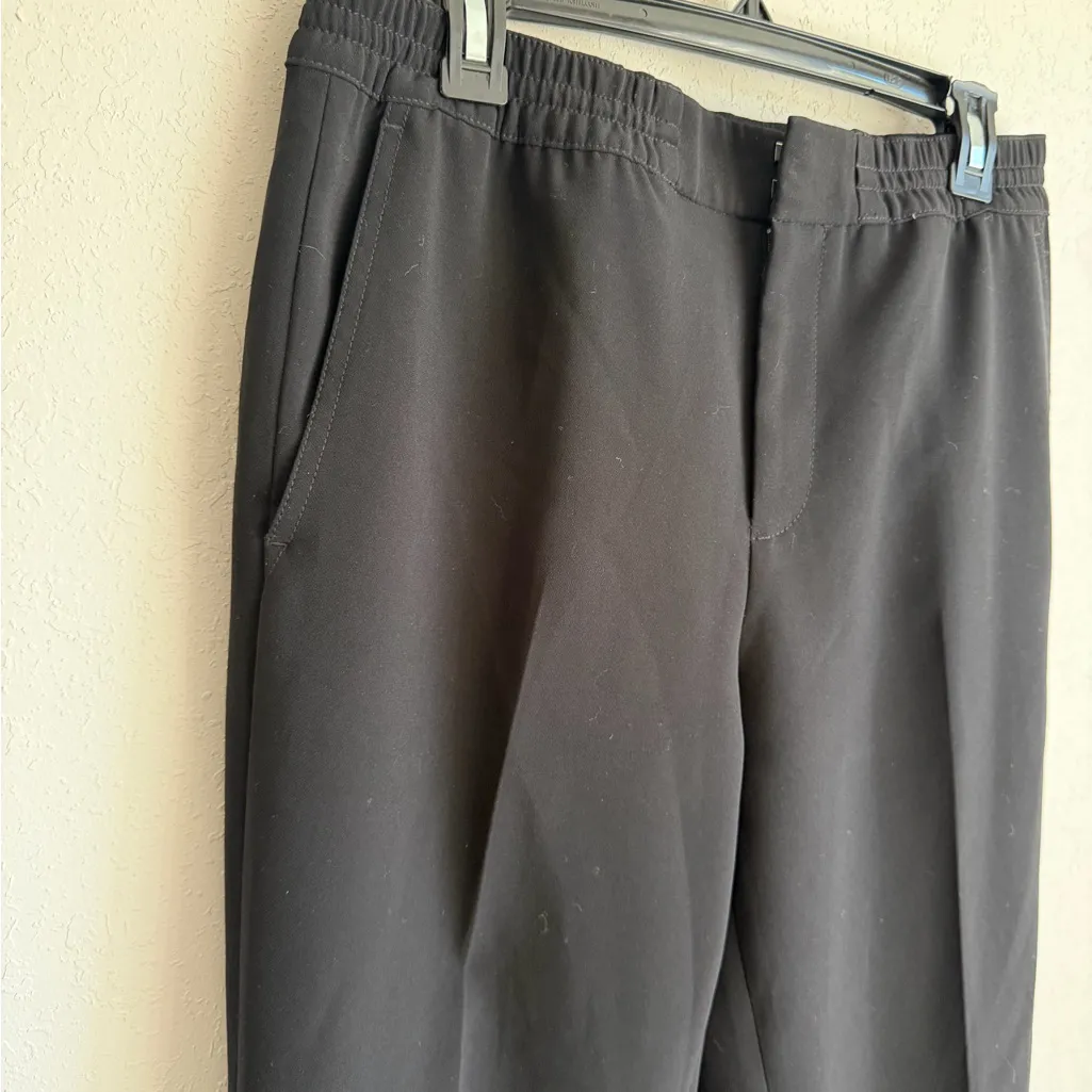 Club Monaco Black Pull On Straight Leg Ankle Ponte Pant Womens 6 Career Classic - Image 2