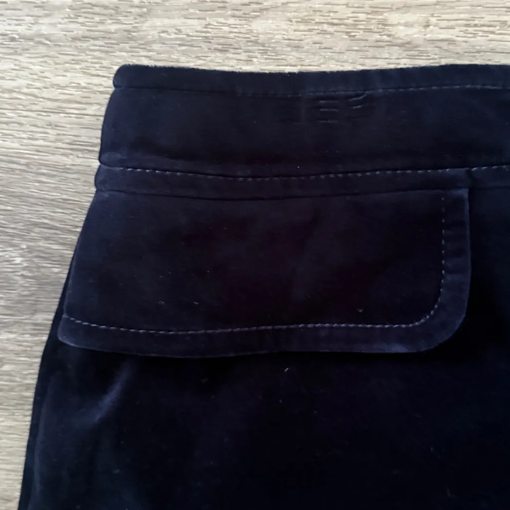 Karen Millen Midnight Buttoned Skirt Size 12  Women’s A-line Velvet - Image 3