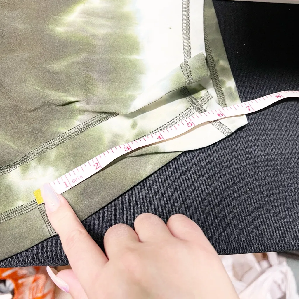 Lifts green tie dye women’s activewear high rise 6” inseam biker shorts - Image 10