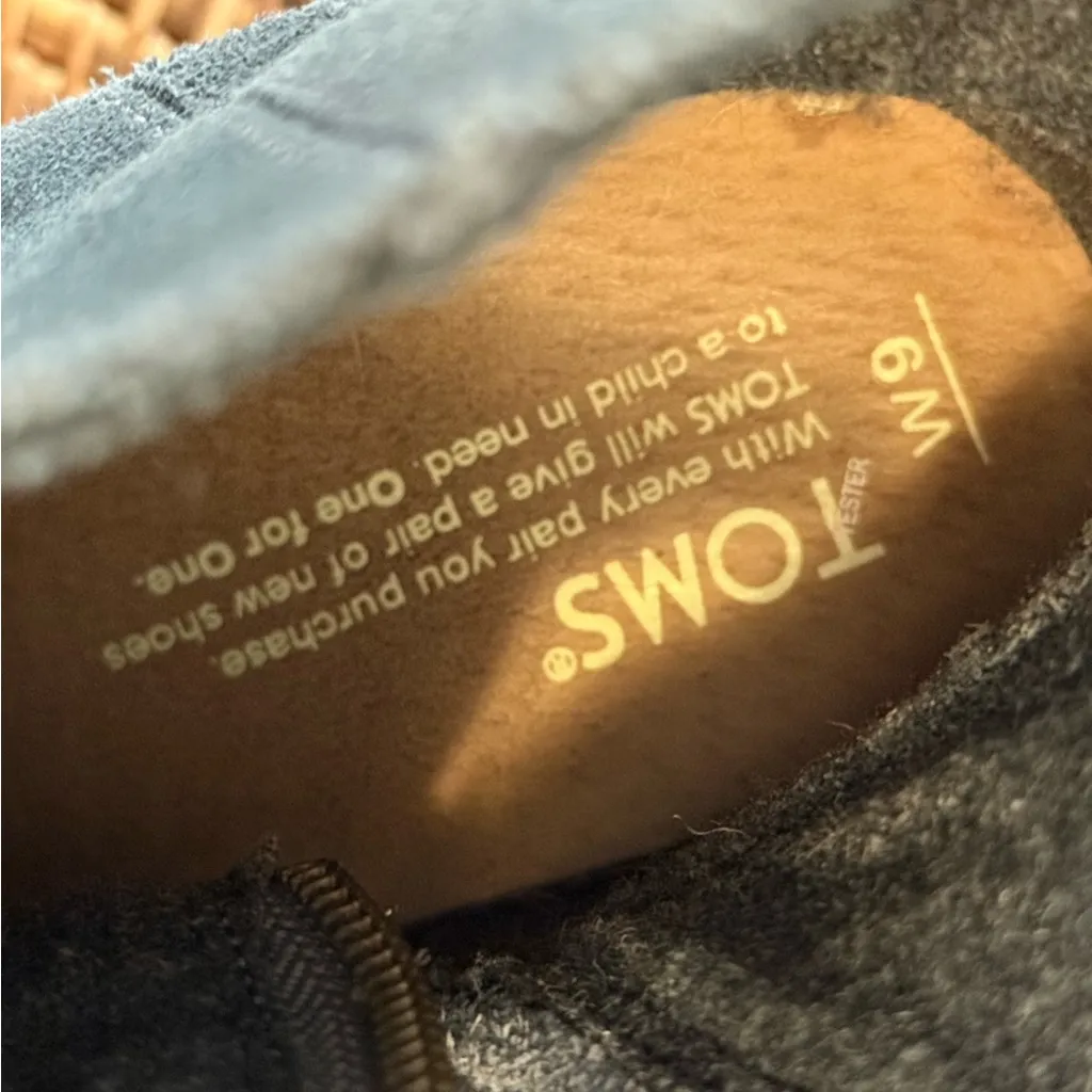 Toms Gray Wedge Ankle Boots - Image 8