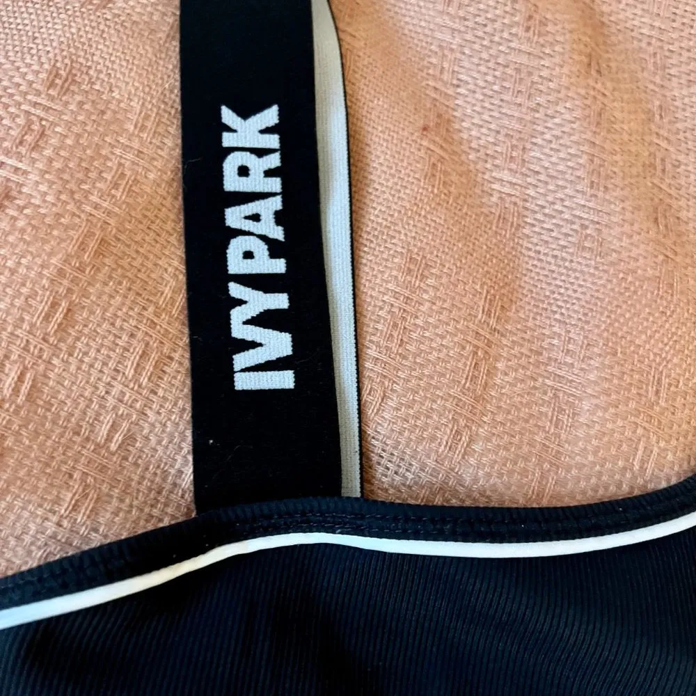 IVY PARK Elastic Strap Logo Ribbed Body Suit Size Small - Image 4