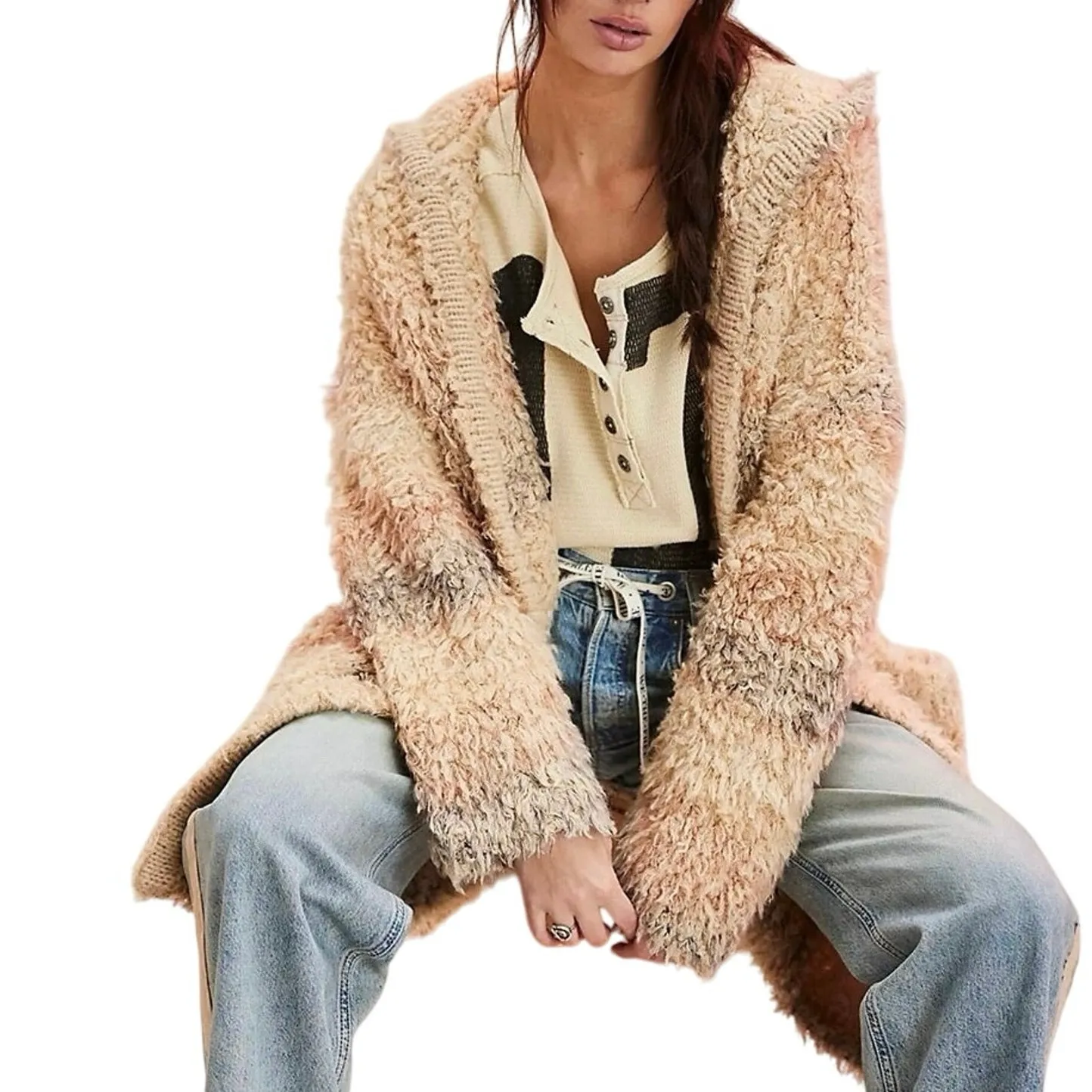 Free People Autumn Beau Cardi, Size M/ L P2P 30”New with Tag MSRP $248 SOO - Image 5