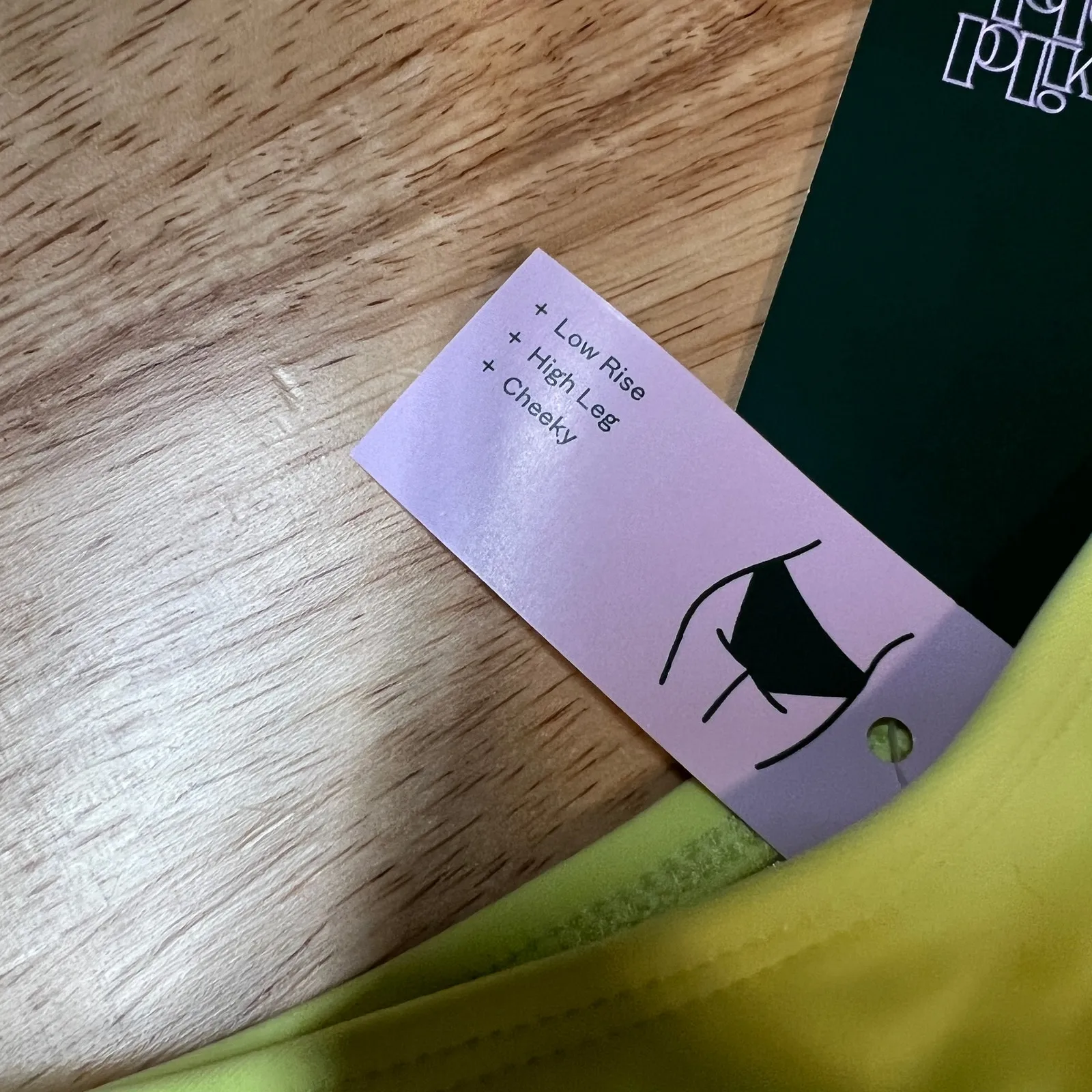 Wild Fable Women's Light Yellow High Leg Cheeky Bikini Bottom - Size XL - NWT - Image 3