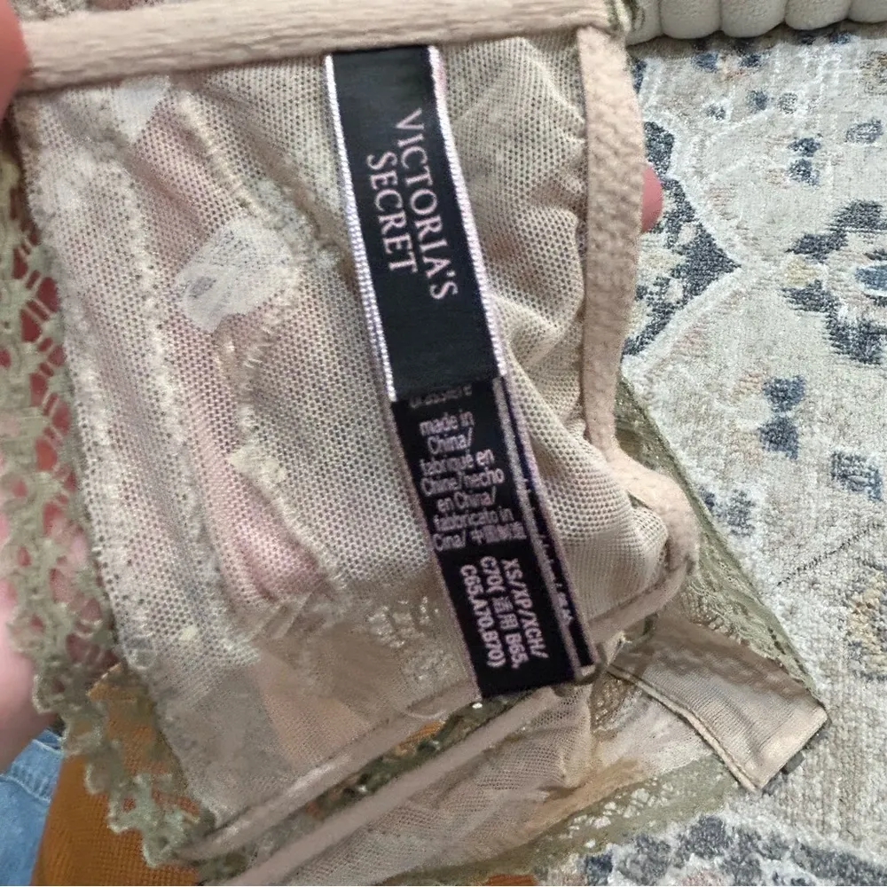 Victoria's Secret VERY SEXY long line bralette green lace size XS - Image 4