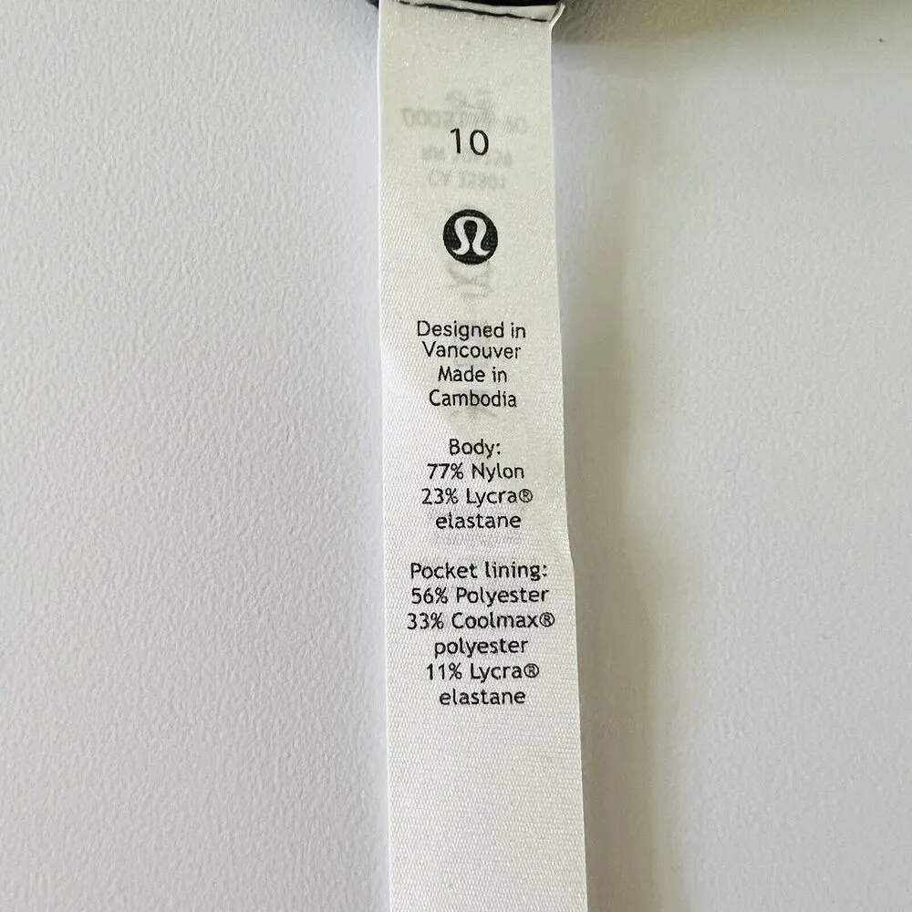 LULULEMON ATHLETICA Le Tigre Camo Coal Wunder Train HR Crop 23" Leggings - US 10 - Image 6