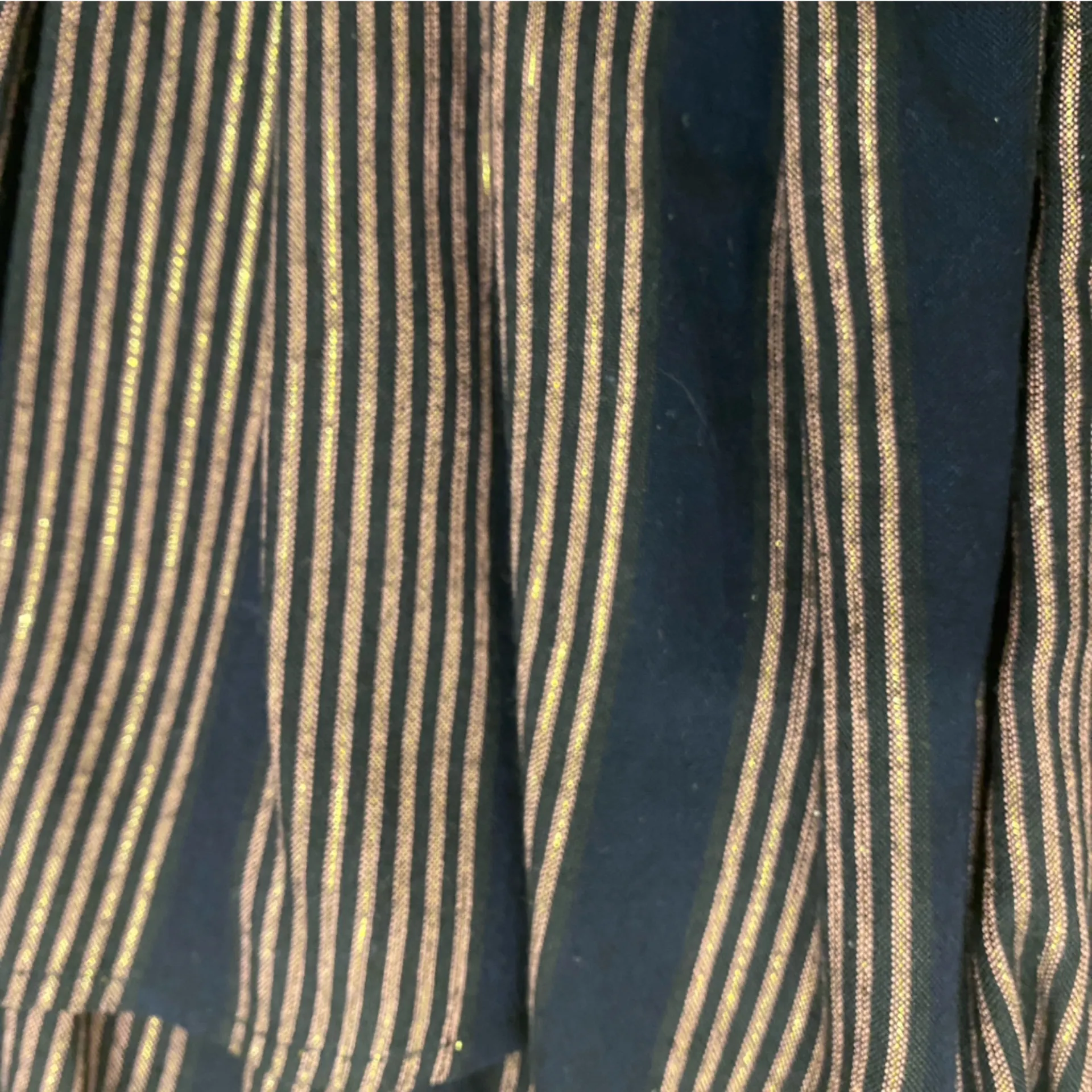 🌟RAILS🌟 JASMINE MIDAS METALLIC STRIPE DRESS BLACK ROSE GOLD COPPER SZ S - Image 9