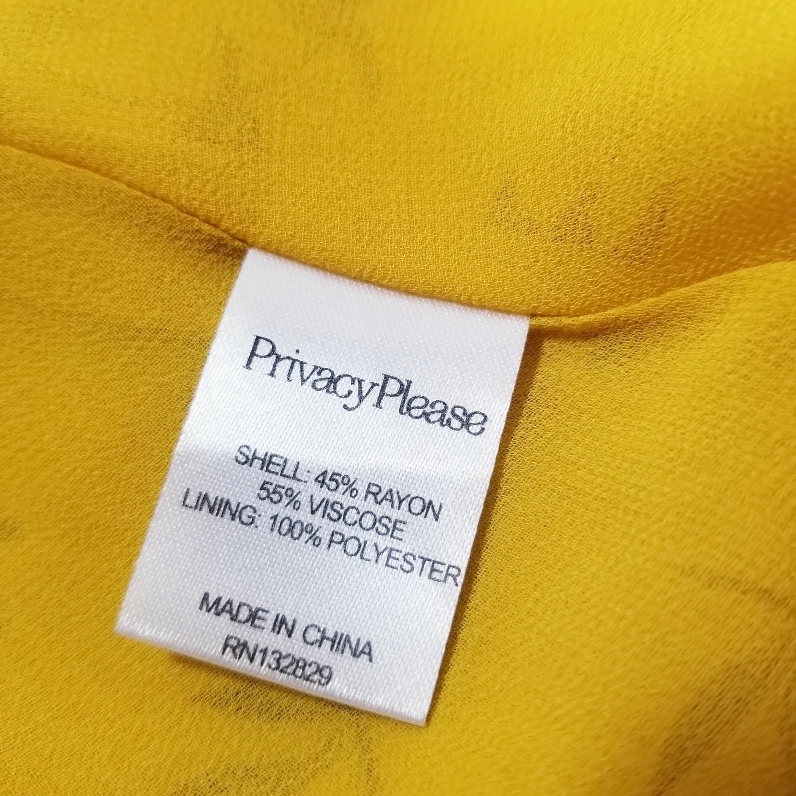 REVOLVE Privacy Please Yellow Floral Wrap Mini Dress Cold Shoulder V-Neckline - Image 8