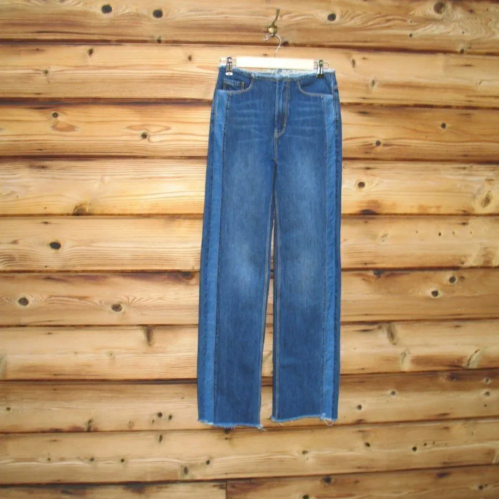 Rebecca Taylor High Rise  Wide Leg Jeans - Image 3