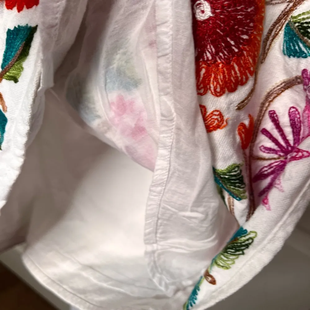 Roller Rabbit White Kuzu Embroidery KIKI Dress Size xs Embroidery Romantic - Image 11