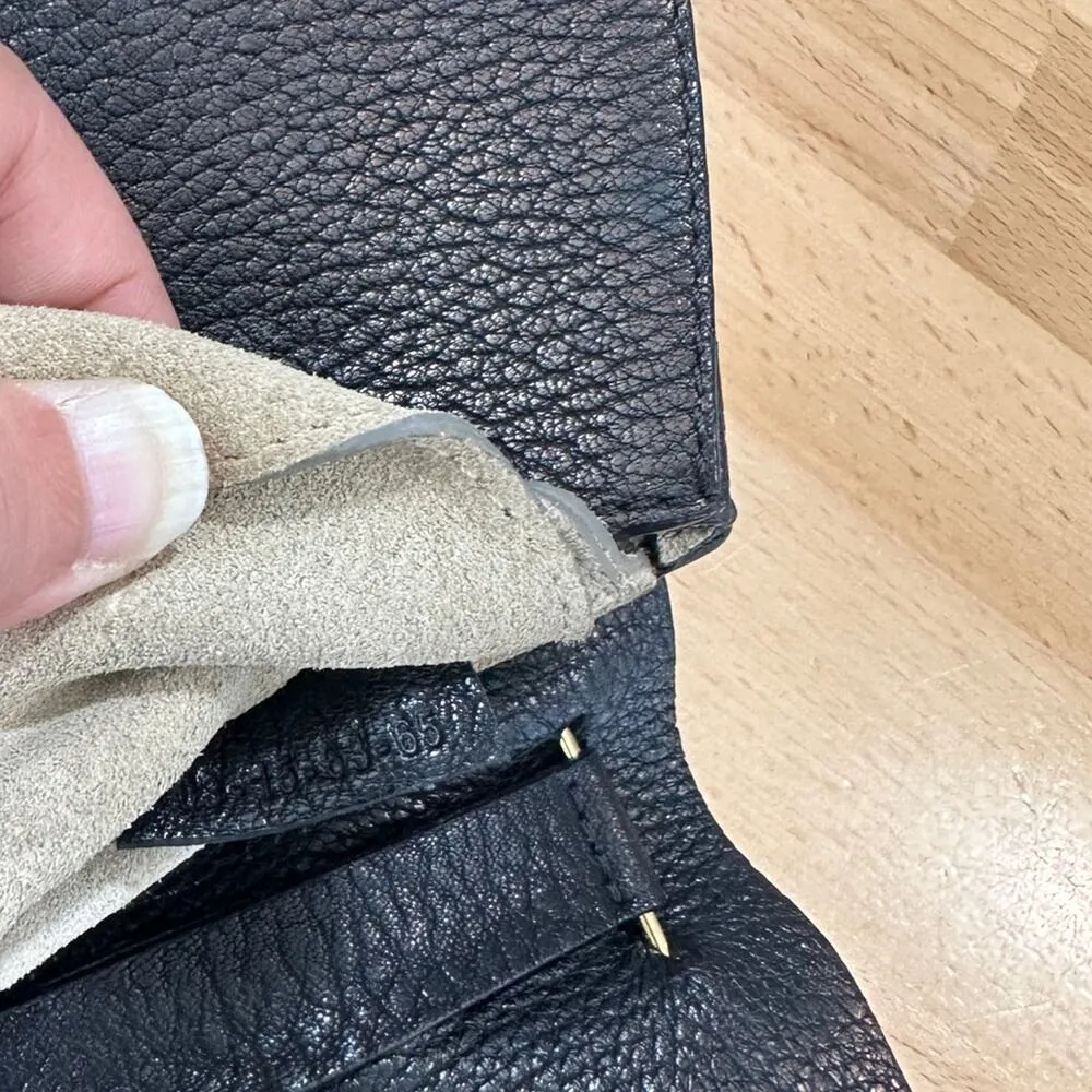 Chloe Drew Mini Black Leather Saddle Bag Gold Hardware - Image 14