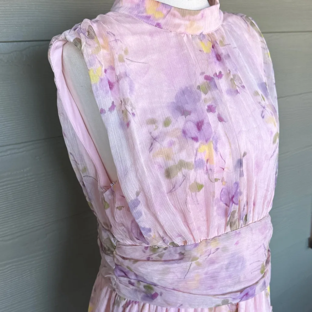 Lulus “Eden” Floral Sleeveless Chiffon Dress - New but Damaged! - Image 5