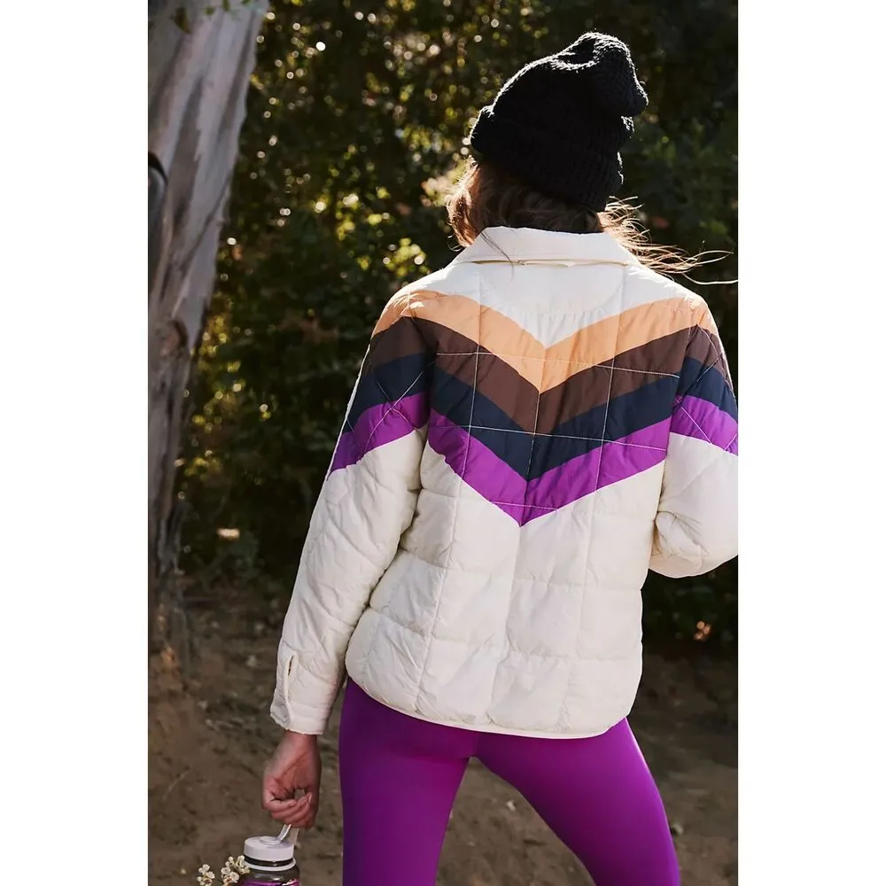 Free People Movement FP Movement x Hatch Printed Puffer Jacket Size Large - Image 2