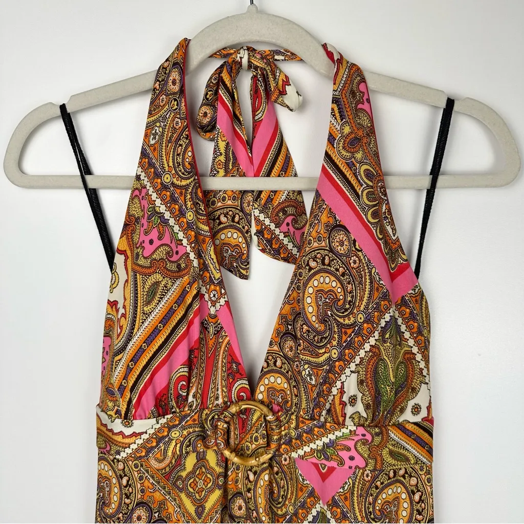 Ruby Rox  Y2K Halter Maxi Dress - Image 3