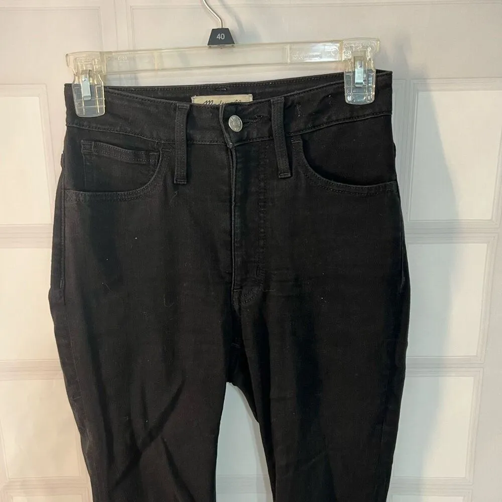 Madewell  10" High-Rise Skinny curvy roadtripper Jeans in Black Frost size 25 - Image 4