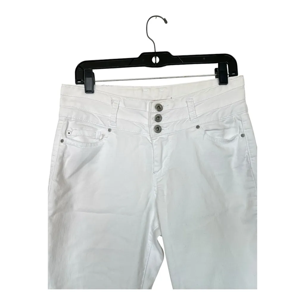 Blue Spice Women's High Rise White Jeans Size 9 - Image 5