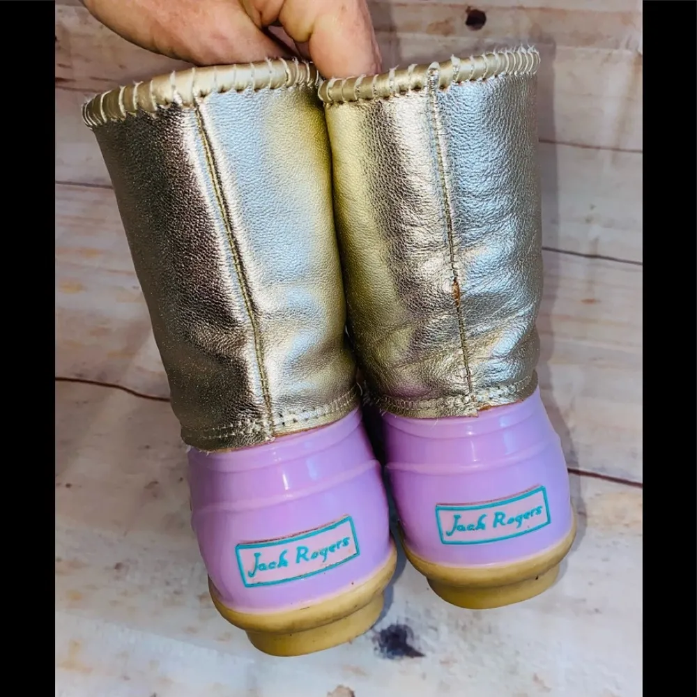 JACK ROGERS Duck Boots sz 9 - Image 3