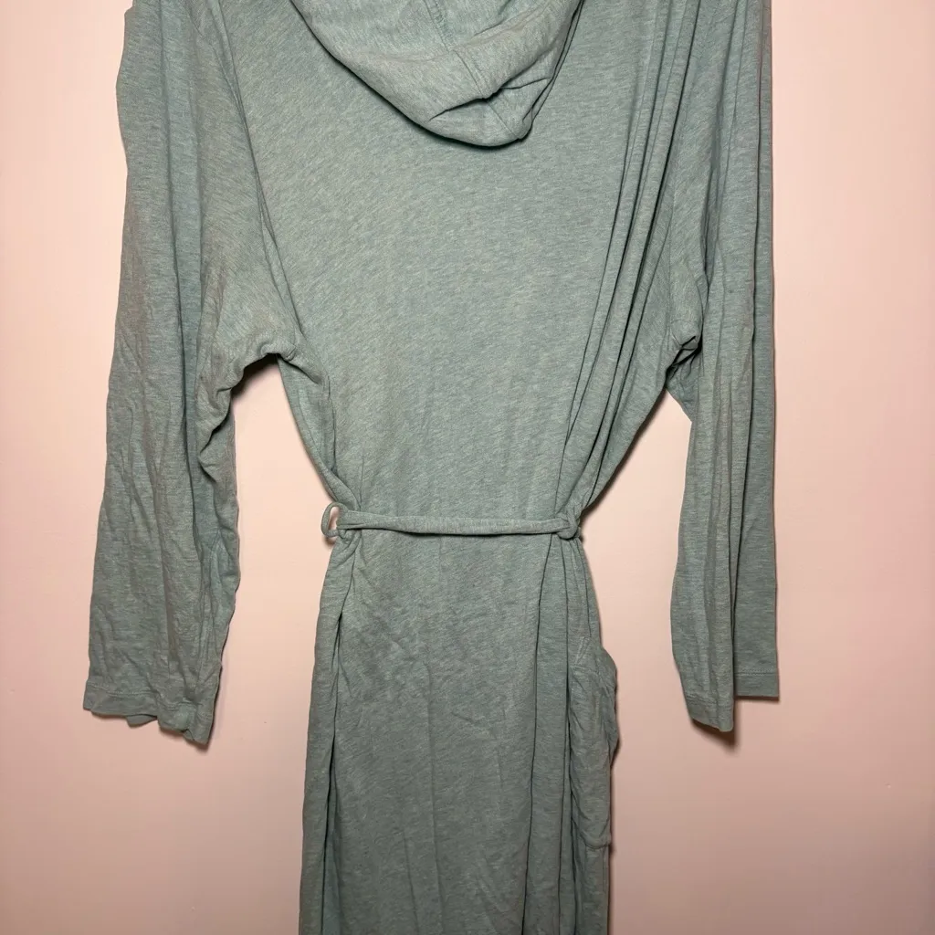 J. Jill Pure Jill Womens Sleep Modal Robe Belted Pockets Long Teal Blue X Large Size XL - Image 9