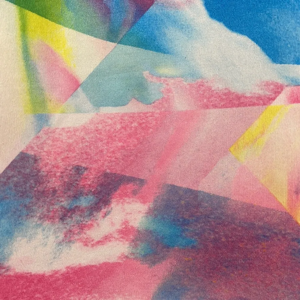 Lucy Pastel Kaleidoscope Racerback Activewear Tank Top Size XS Pink - Image 3