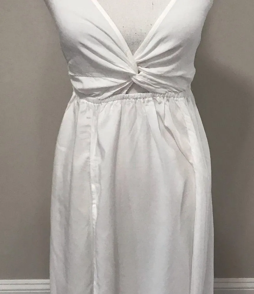 NWT ASOS DESIGN tie back cross front beach maxi dress with front cut out detail - Image 11