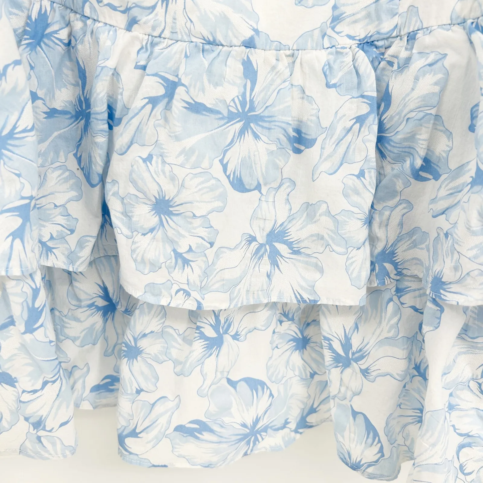 NWT HELLO MOLLY Womens Tea Garden Ladylike Etiquette Floral Tiered Mini Dress 8 - Image 4