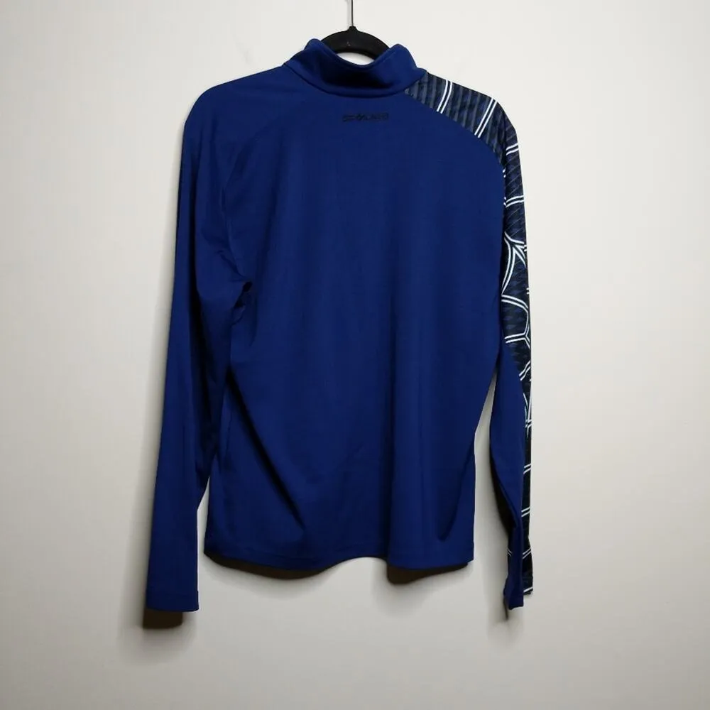 Spyder  Half-zip Base Layer Top Pullover Blue Black Spiderweb M - Image 5