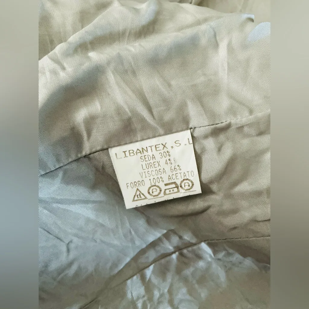 ELEGANT DRESSY MARIA COCA blazer🌷🌷 Silver Size L - Image 7