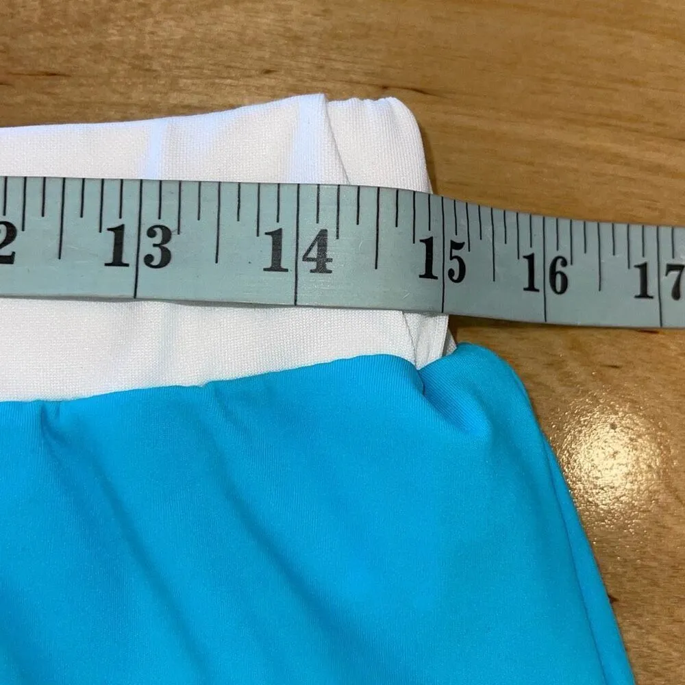 Addison Bay Womens Contrast Trim Rally Golf Tennis Athletic Skort Blue Medium NW - Image 8