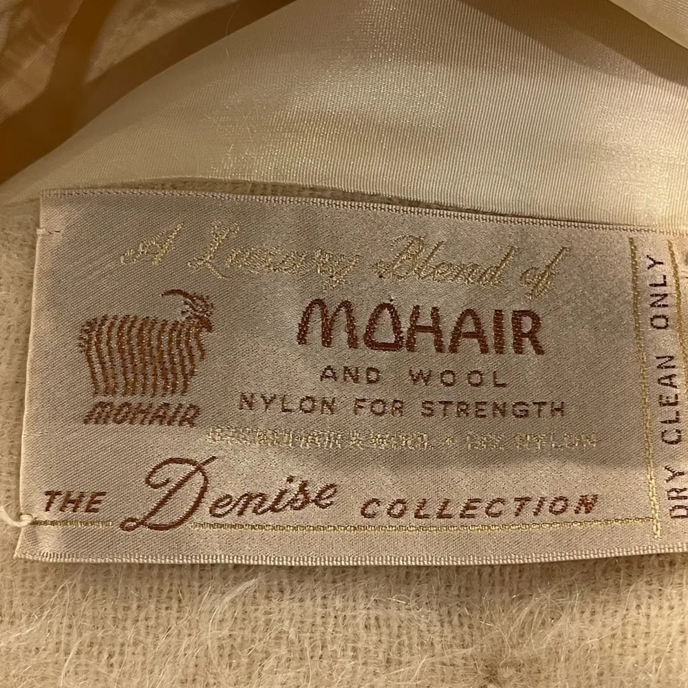 MILLER’S Vintage Mohair & Wool Button Down Long Coat See Measurements Size undefined - Image 8