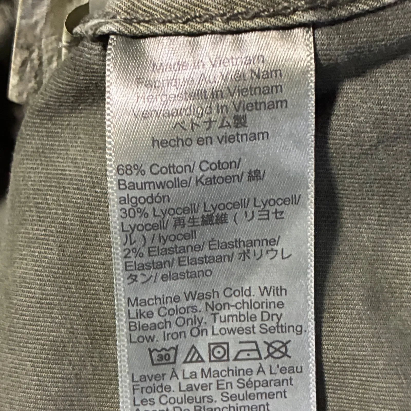 Madewell The Slim Straight Utility Pant Olive Green Women's 26 - Image 7