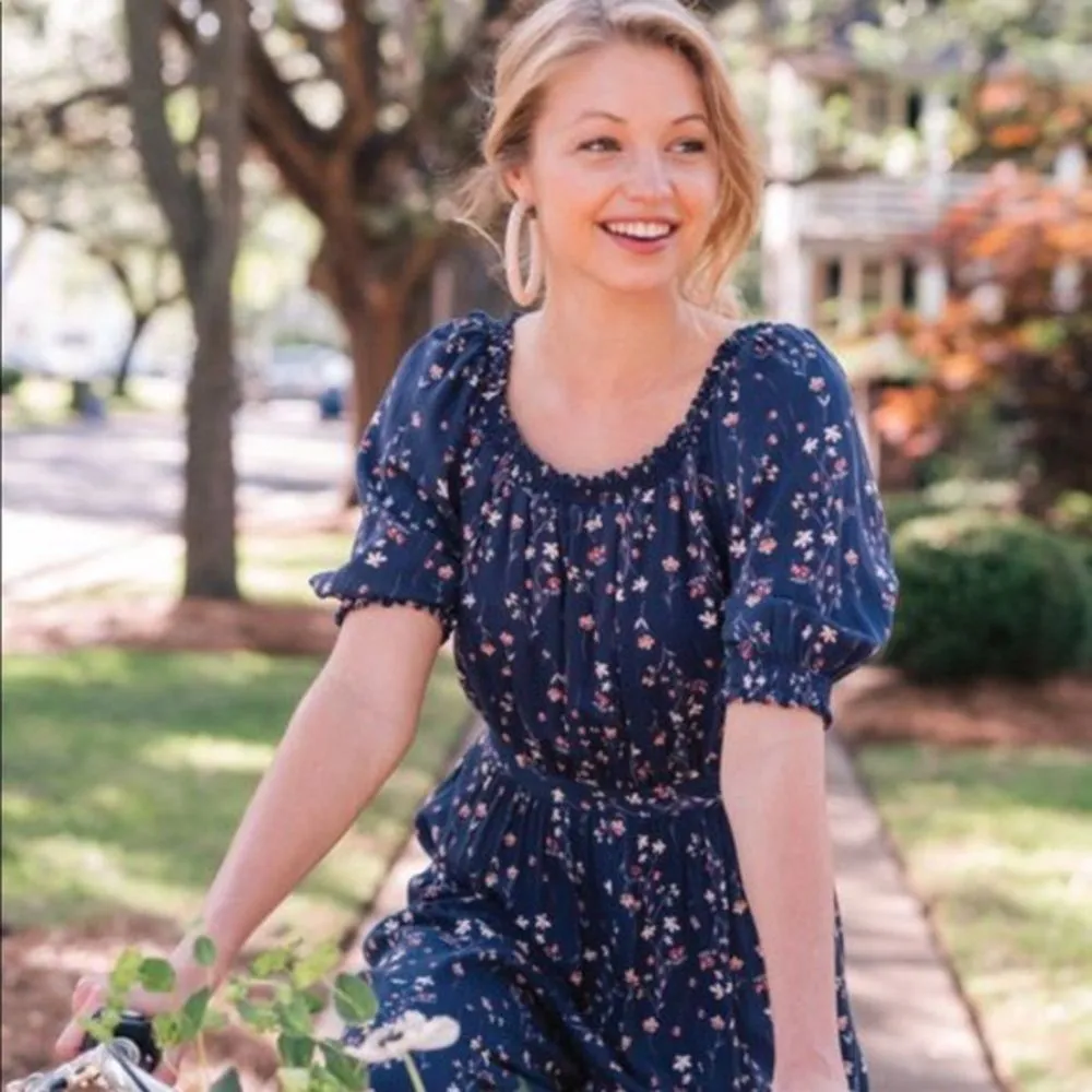 Gal Meets‎ Glam blue floral Violet jumpsuit size 2 - Image 2