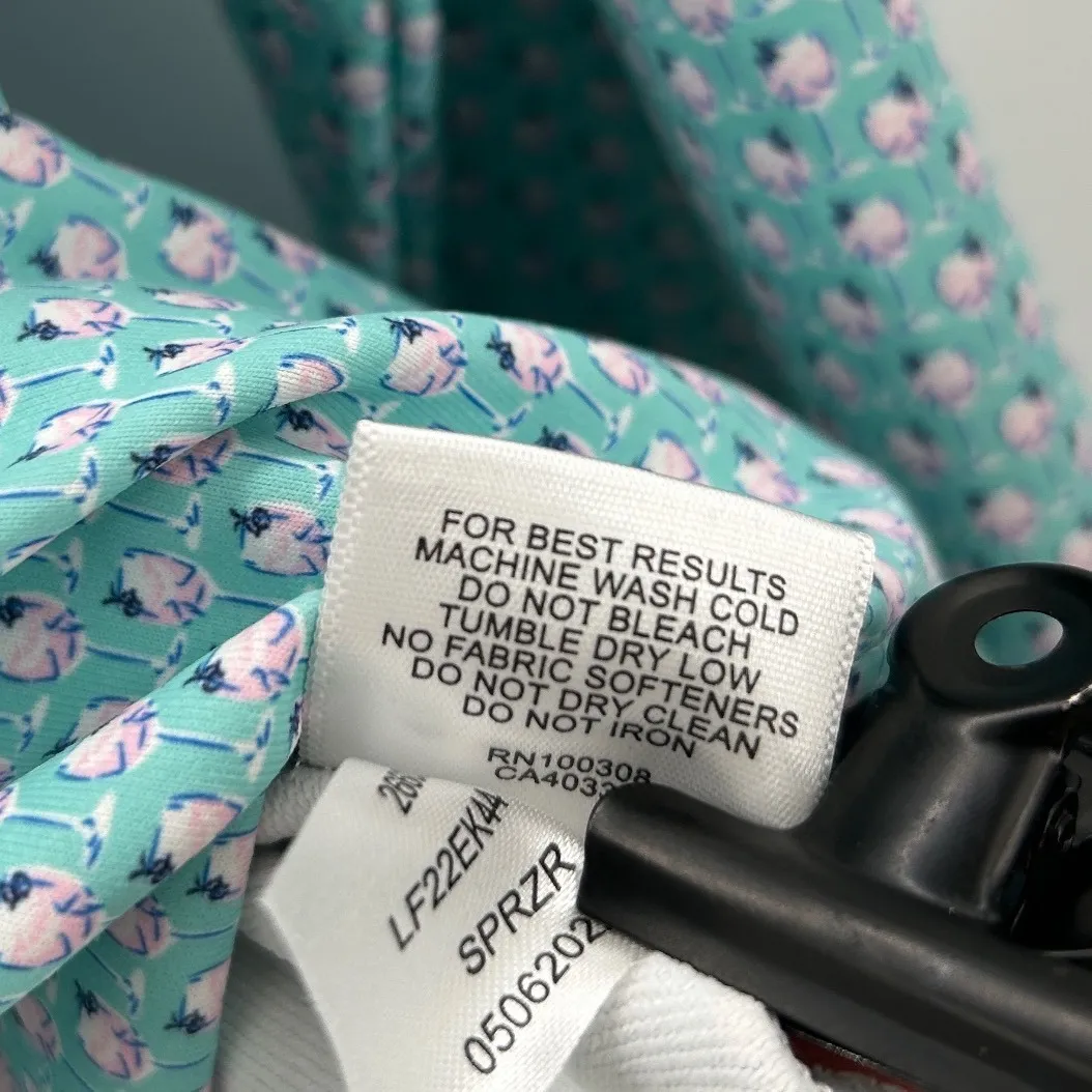 Peter Millar Womens Blue Lumi-Knit UPF 50 Golf Crewneck Pullover Top Sz Small - Image 8