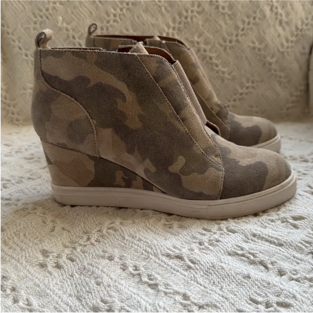 Paolo Tan Camouflage Wedge Sneakers Size 6.5 - Image 5