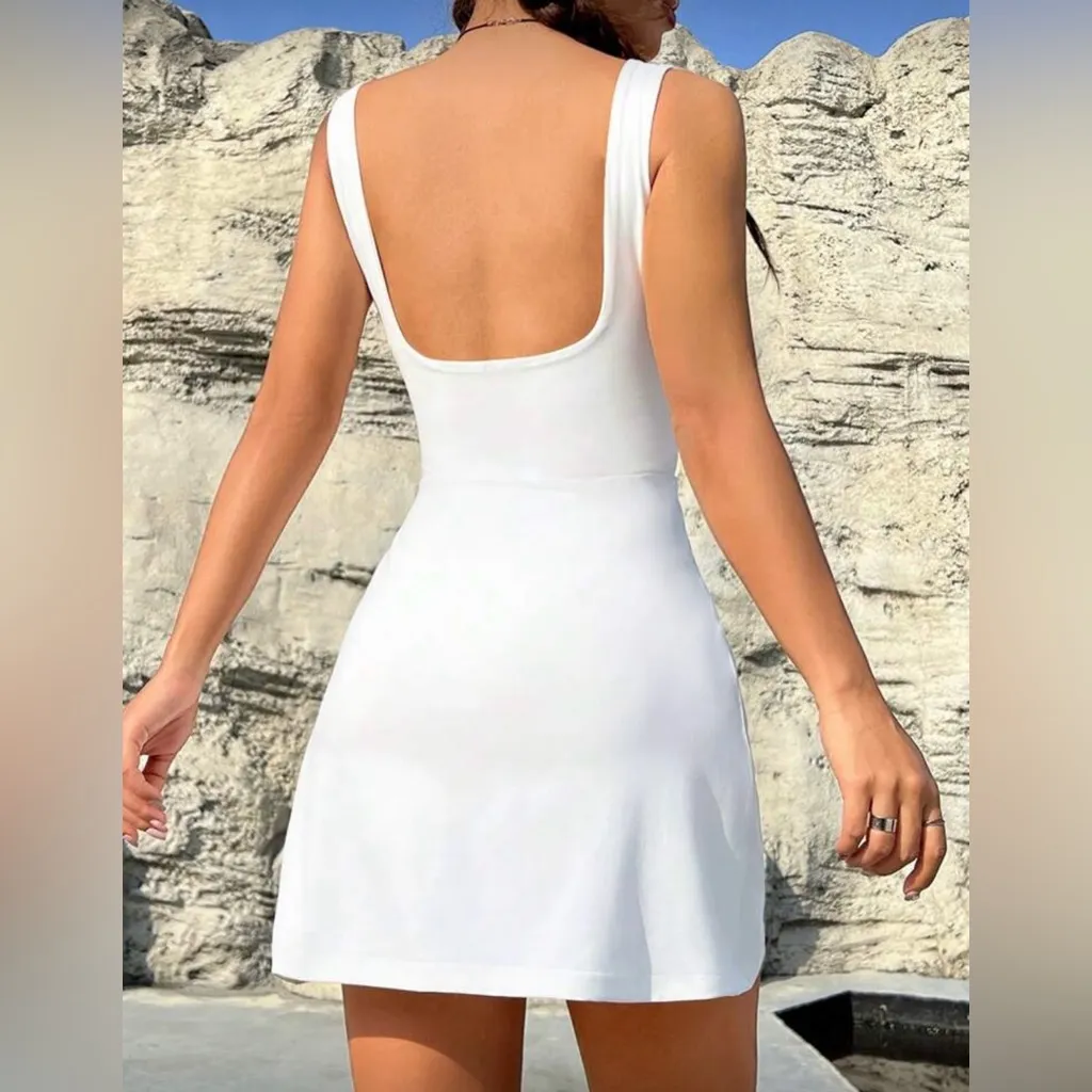 Shein Square Neck Backless Dress - Image 2