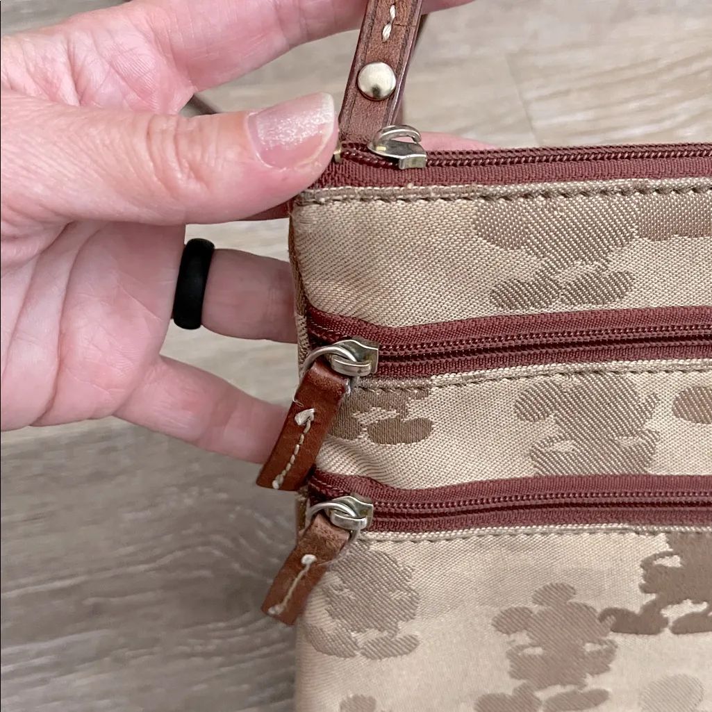 Disney Parks x Dooney & Bourke leather & fabric Mickey Mouse crossbody bag - Image 3