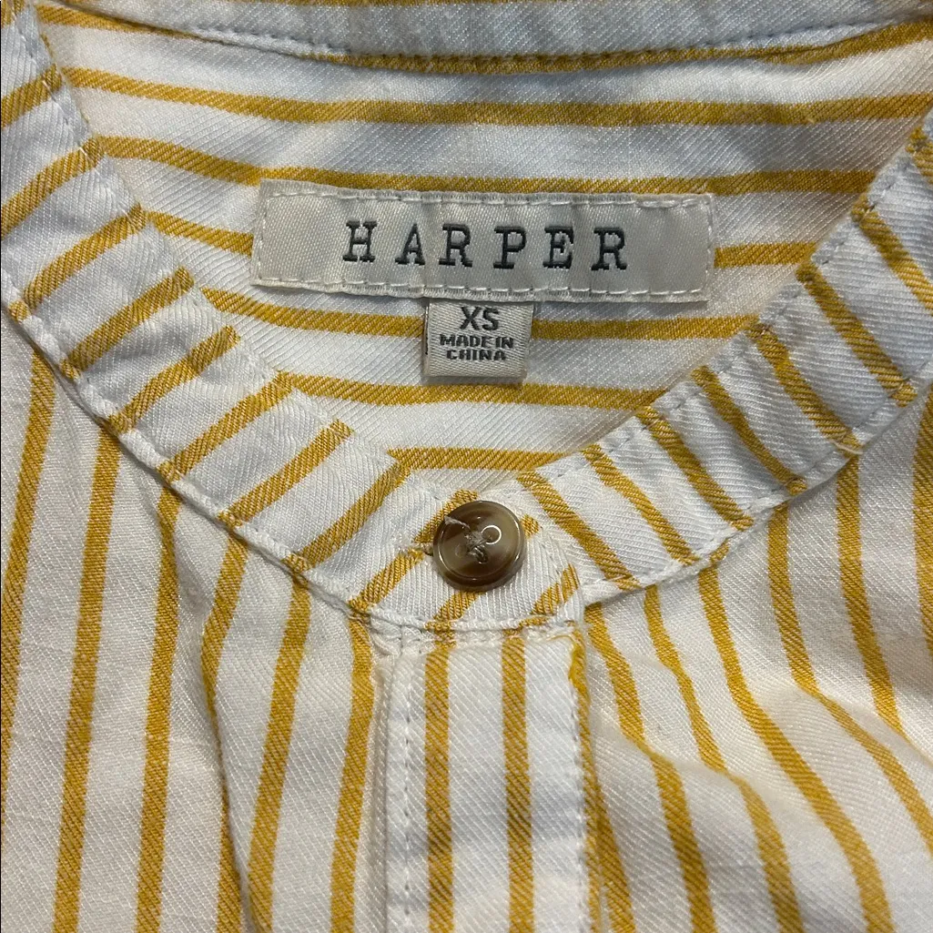 HARPER yellow and white striped top - Image 6