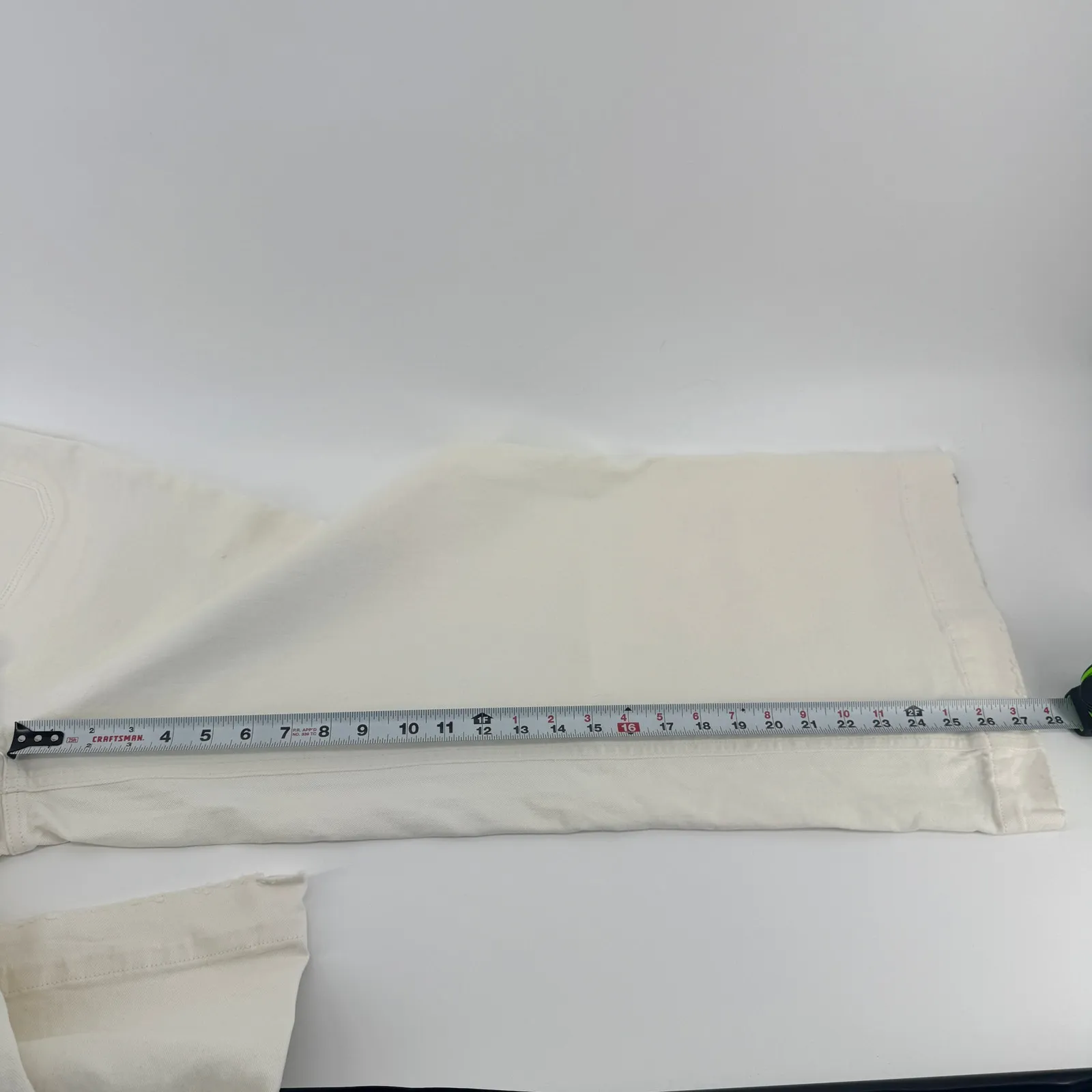 Paige Harper Ankle With Vintage Set in pockets Sz29 NWT Wide Leg High Rise White - Image 13