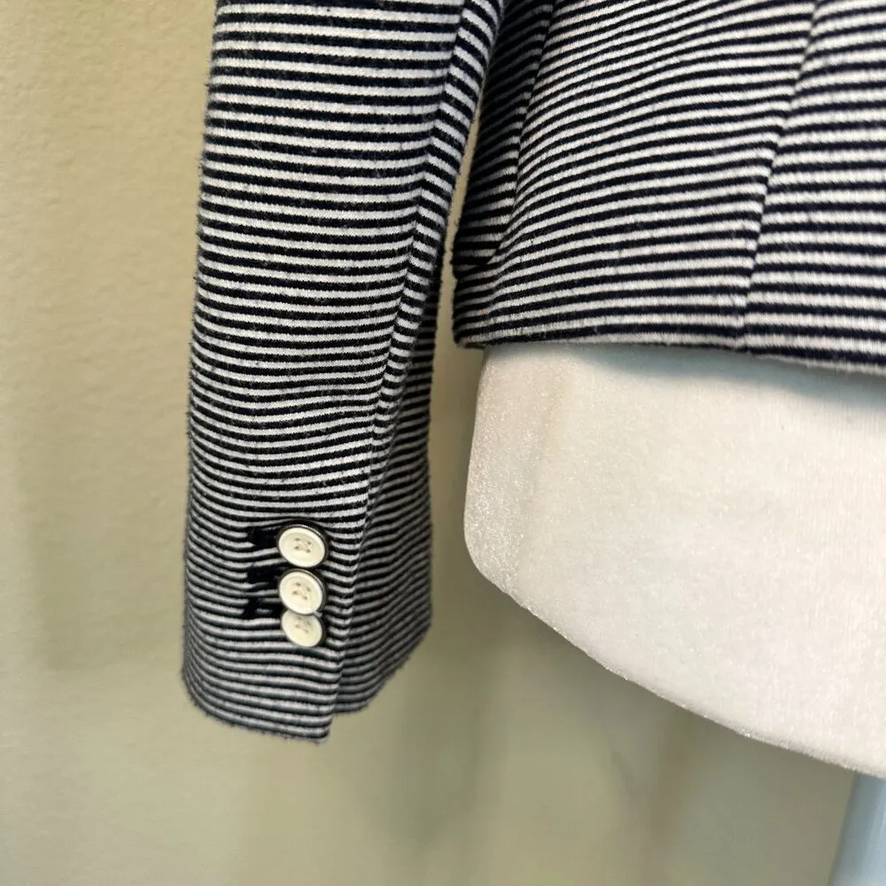 GAP The Academy Blazer Navy & White Pinstripe Lined - 6 - Image 6