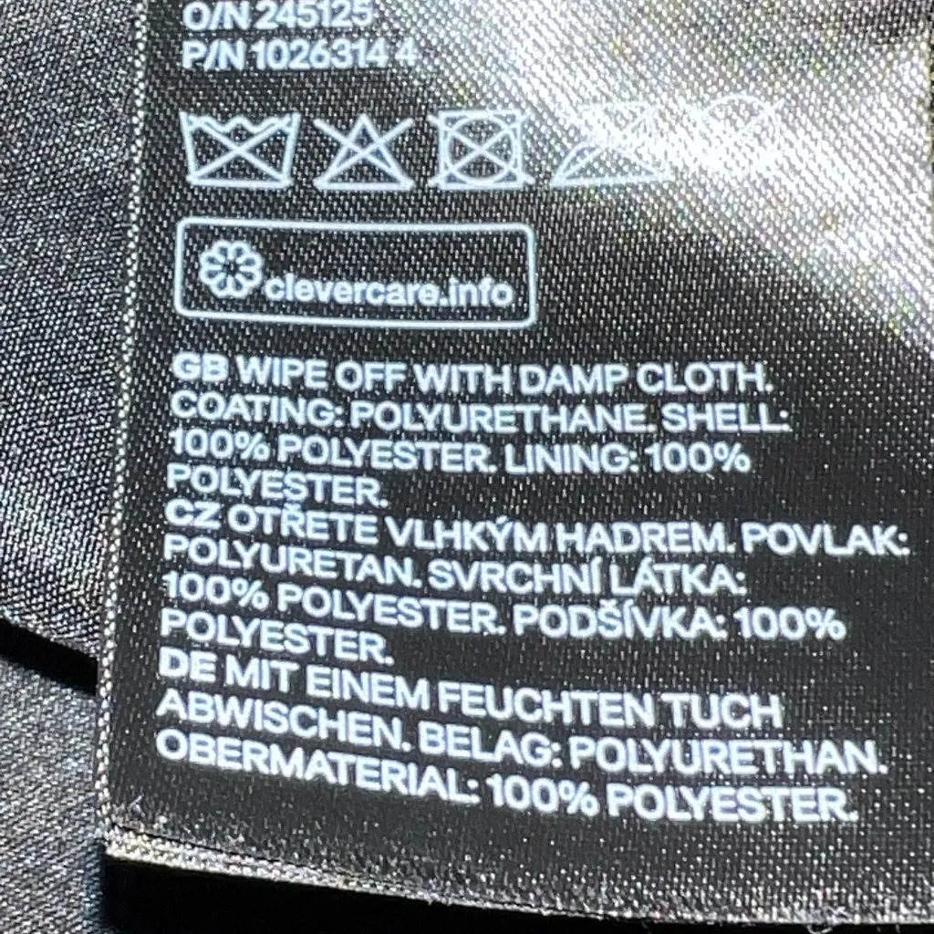 Divided  Black patten Leather cropped Jacket with Faux Fur Trim - Image 13