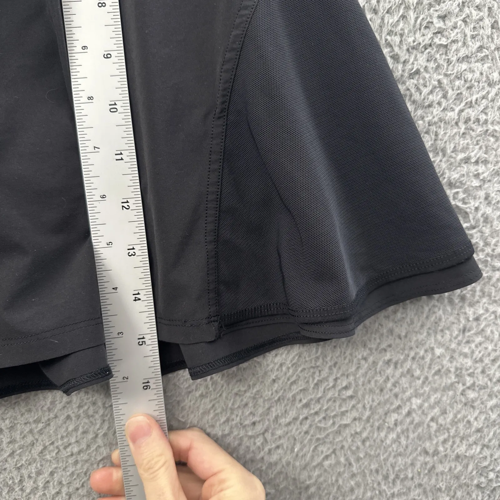 Lululemon Morning Match Skirt Skort Black Athleisure Tennis Women's 8 Tall - Image 10