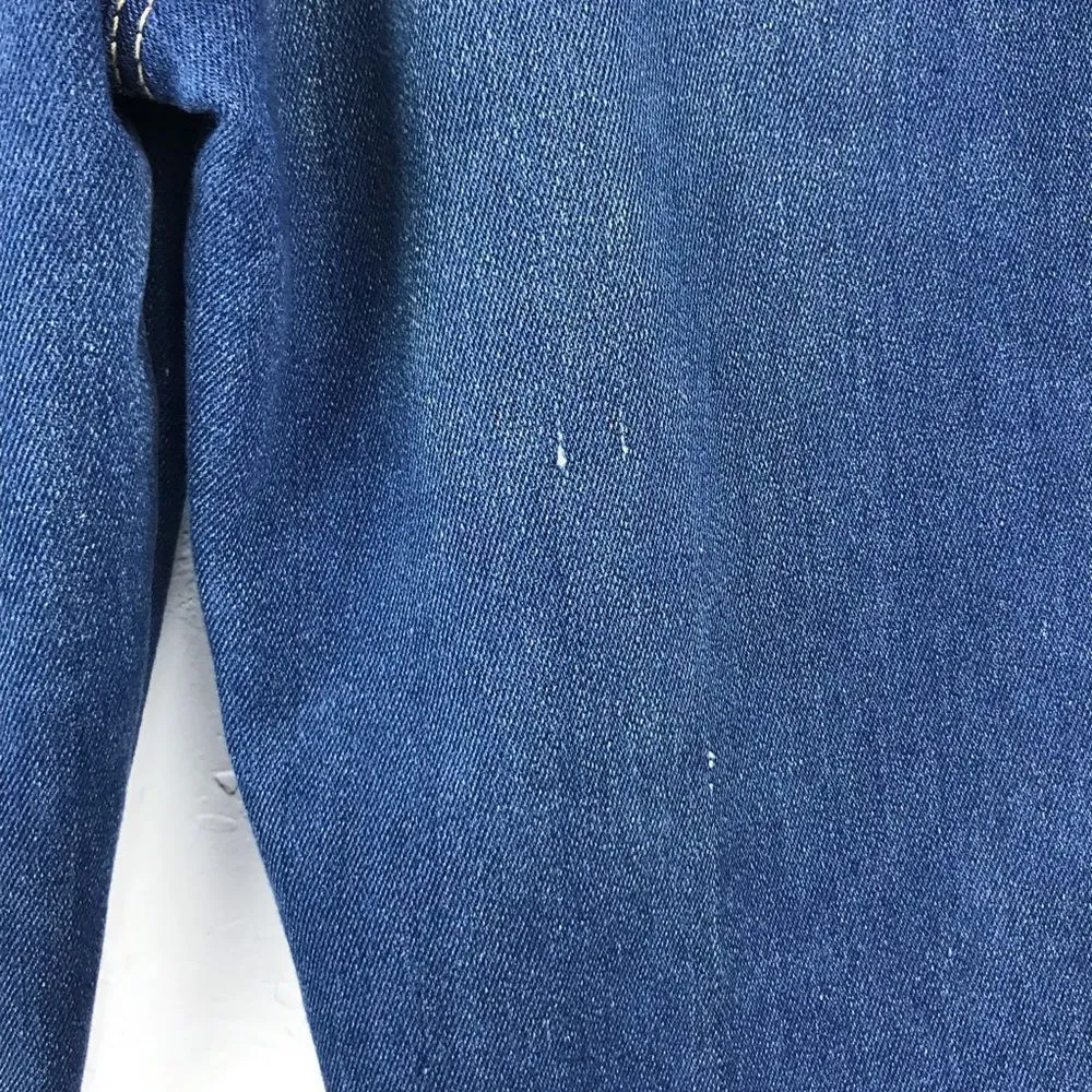 Chic Vintage Straight Leg Distressed Denim Jeans Size 16 - Image 4